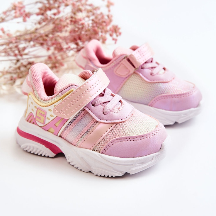 PJ2 Leichte Sportschuhe für Kinder mit Klettverschluss Pink Akella rosa 1