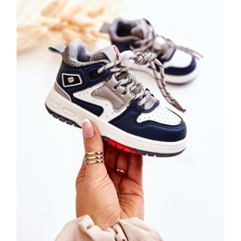 Hohe Sportschuhe für Kinder Marineblau Bruce 1