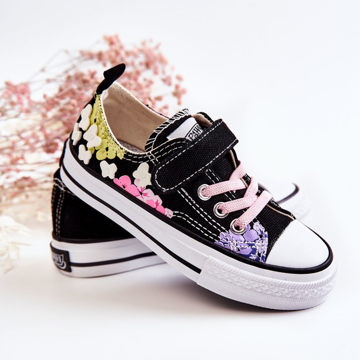 PA1 Kinder-Sneaker Stoffdruck Black Buster schwarz 2