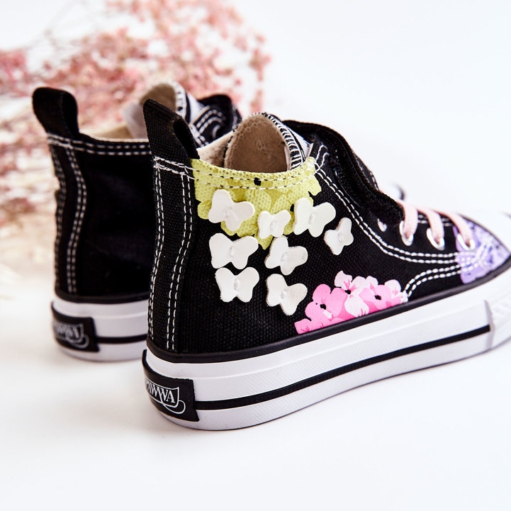 PA1 High-Top-Sneaker aus Stoff für Kinder Print Black Dorry schwarz 2