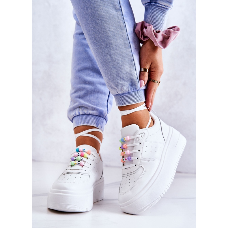 PS1 Gebundene Sportschuhe für Damen Sneakers White Manila weiß 2