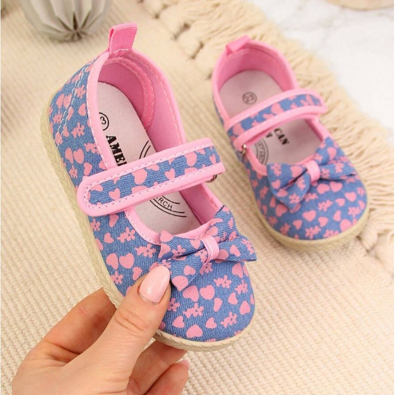 American Club Blue Ballerinas Mädchen Turnschuhe 1