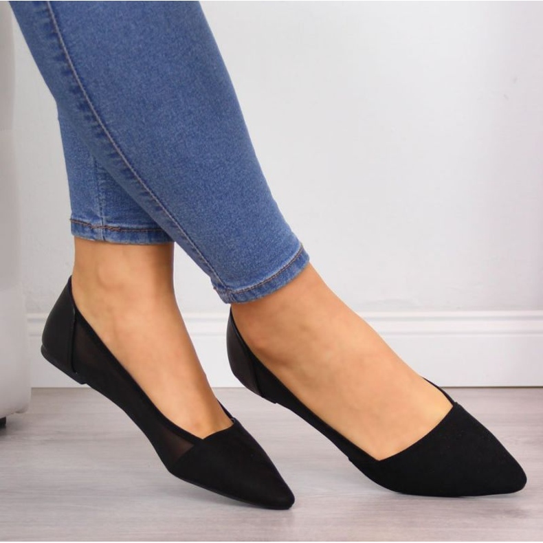 Ballerinas für Damen Spitz Black Lakes schwarz 2