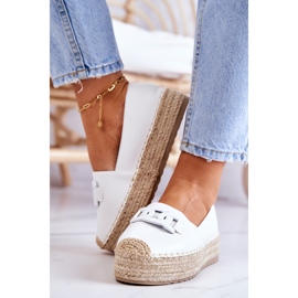 FB2 Klassische Espadrilles auf der weißen Julianne-Plattform 2
