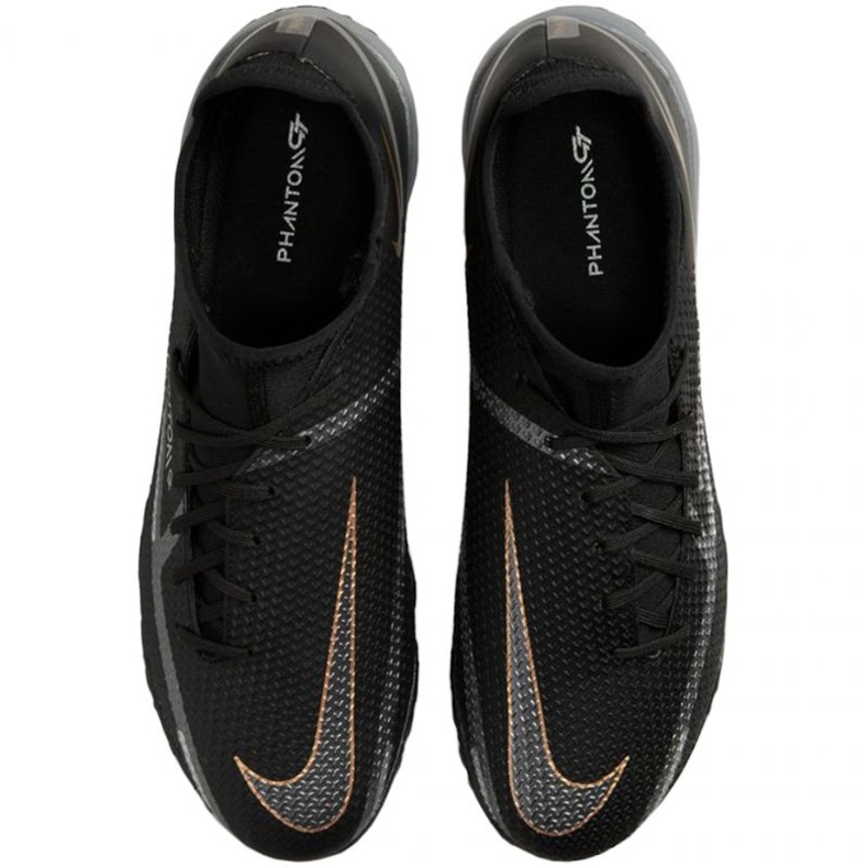 Nike Phantom GT2 Academy Df Tf DC0802 008 Fußballschuhe schwarz schwarz 1
