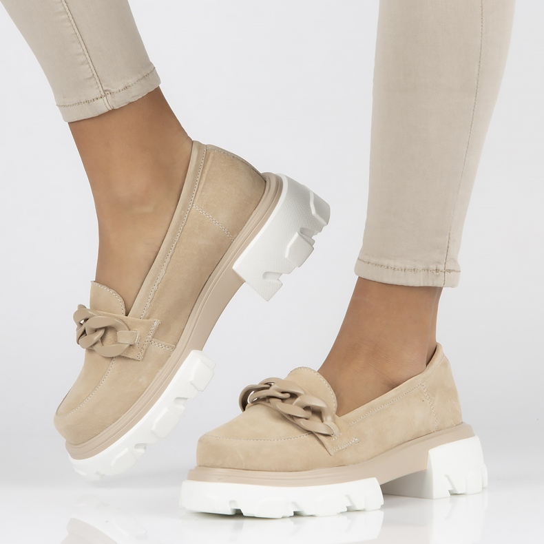 Lederschuhe Filippo DP3718 / 22 Beige sein 1