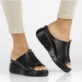 Lederhausschuhe Filippo DK3594 / 22 Bk schwarz 1