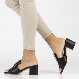 Lederhausschuhe Filippo DK3731 / 22 Bk schwarz 1