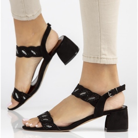 Filippo DS3606 / 22 Bk schwarze Sandalen 1