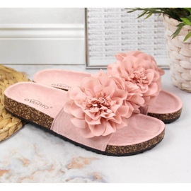 Hausschuhe mit rosa Blumen in eVento 2