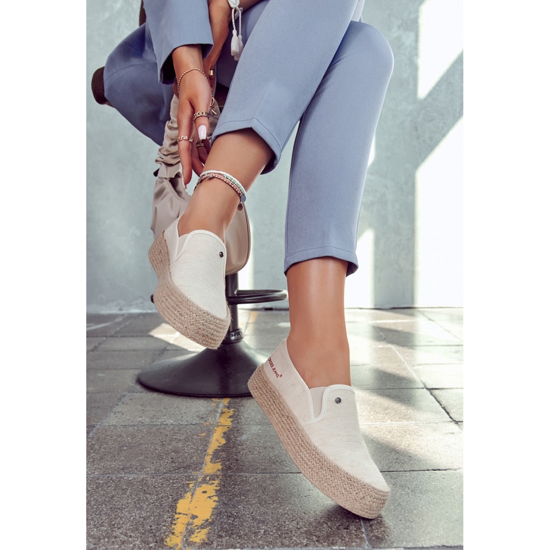 Damen Espadrilles On The Platform Cross Jeans JJ2R4014C Beige 1