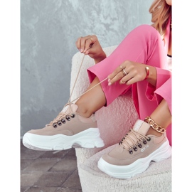 Damen Sportschuhe Turnschuhe Big Star JJ274A222 Beige 2