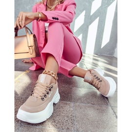 Damen Sportschuhe Turnschuhe Big Star JJ274A222 Beige 1