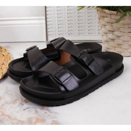 Everlast Gummi-Flip-Flops mit Schnallen Schwarz in S.Barski 2
