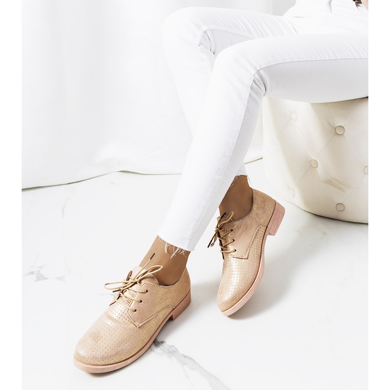 Kroes goldene Damenschuhe rosa 1