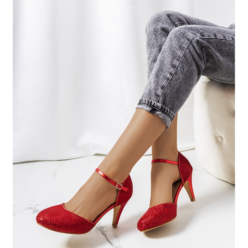 Rot glänzende Pumps von Rosetown 1