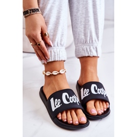 Lee Cooper LCW-22-42-1004 Schwarze Damen Hausschuhe weiß 1