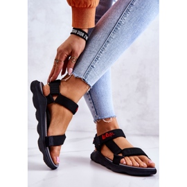 Sportliche Damensandale Lee Cooper LCW-22-34-0955L Schwarz 2