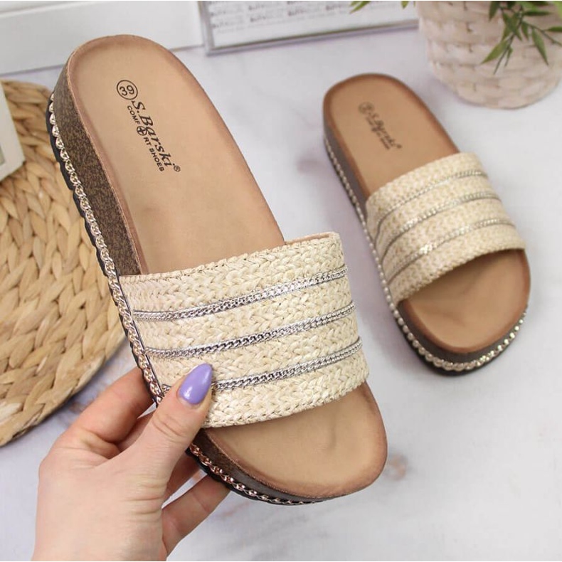 Beige Plateauschuhe W S. Barski 1