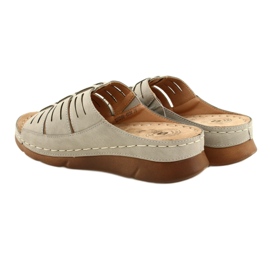 Damenflip Flops mit einem Openwork Evento 22SD98-4536 Graumuster 6