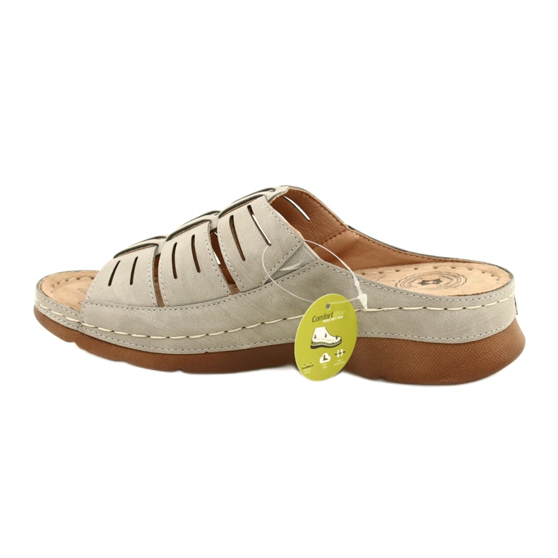 Damenflip Flops mit einem Openwork Evento 22SD98-4536 Graumuster 2