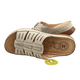 Damenflip Flops mit einem Openwork Evento 22SD98-4536 Graumuster 5