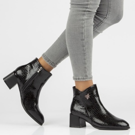 Schwarze Filippo DBT3116 / 21 Bk Stiefel 1