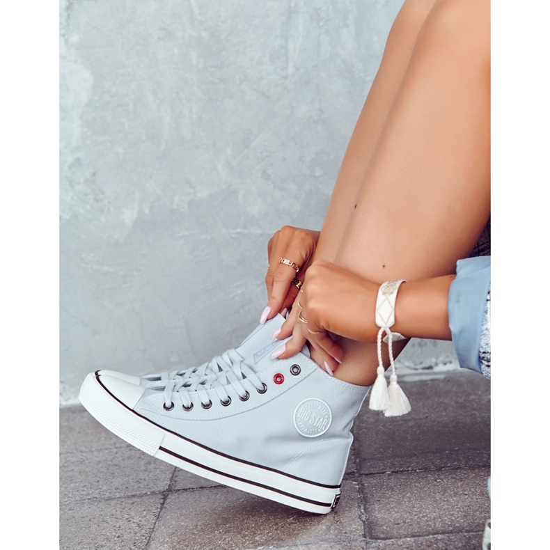 Damen High Sneakers Big Star JJ274209 Blau 1