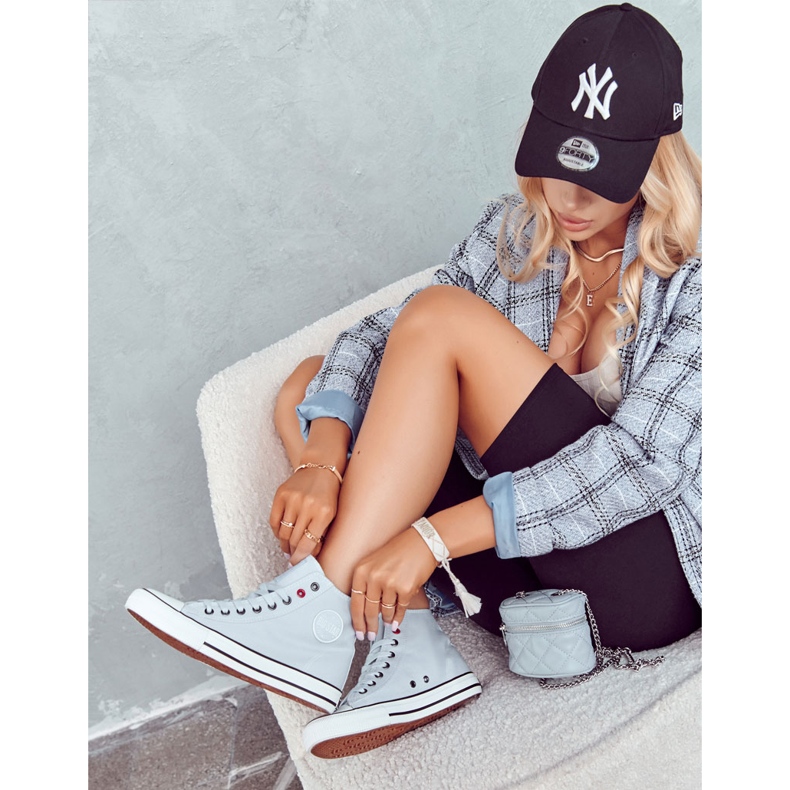 Damen High Sneakers Big Star JJ274209 Blau 2