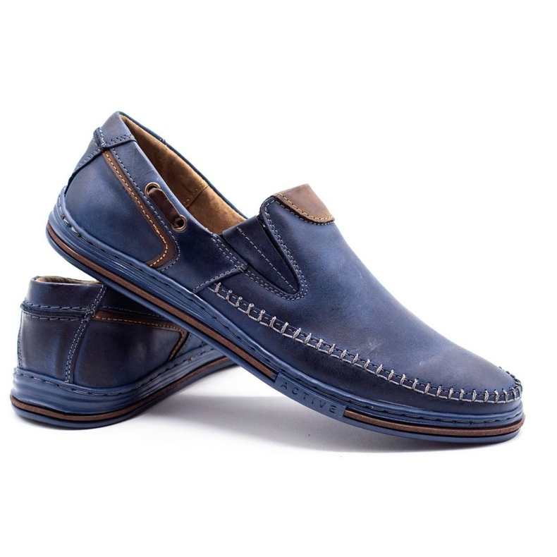 Polbut Herrenschuhe Loafer 09 marineblau 3