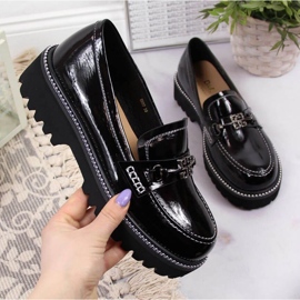 Schwarz lackierte Schuhe W S.Barski 1