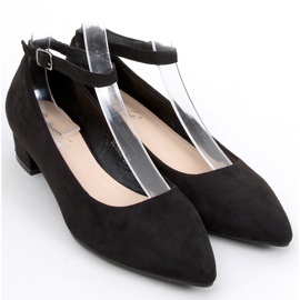 Bellis Schwarze Pumps mit niedrigem Absatz 1