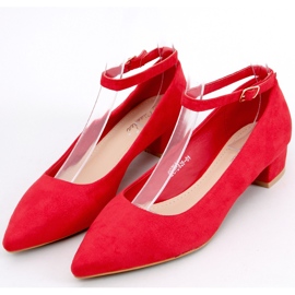Bellis Rote Pumps mit niedrigem Absatz 1