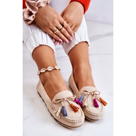 PS1 Damen Wildleder Loafer Hellbeige Wilessa 1