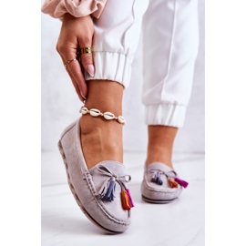 PS1 Graue Wildlederloafer von Wilessa für Damen 1