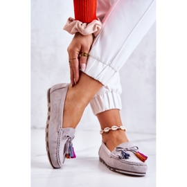 PS1 Graue Wildlederloafer von Wilessa für Damen 2