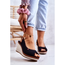 PS1 Bequeme Damensandalen mit Schnalle Schwarz Thallas 1