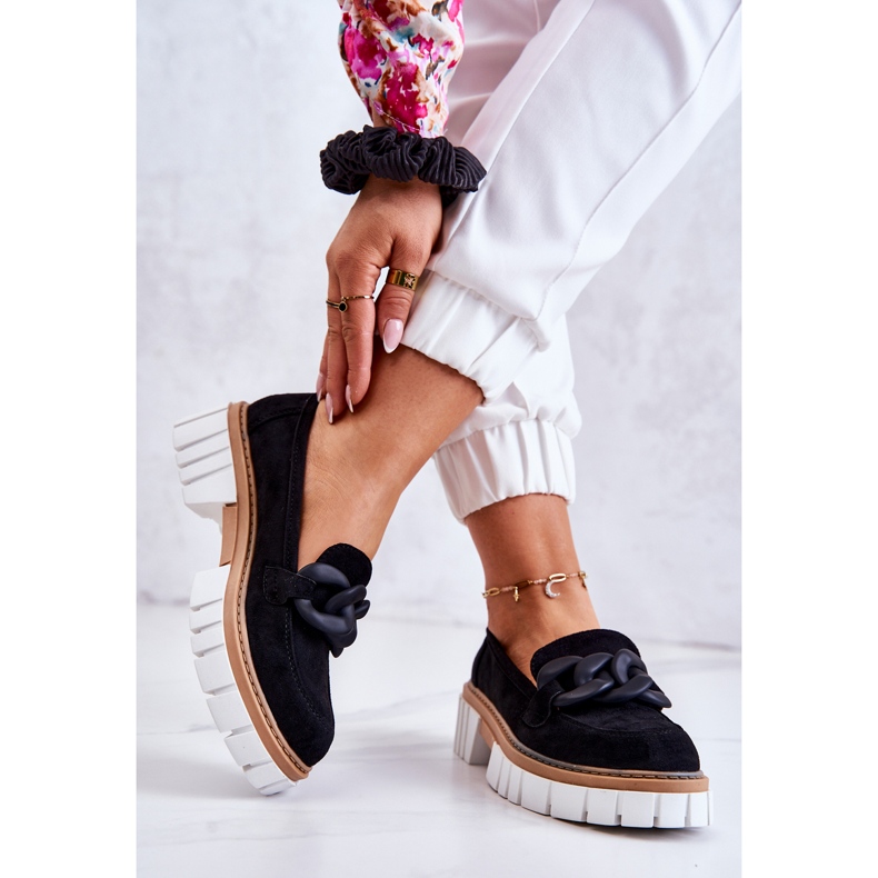 PS1 Wildleder-Loafer mit schwarzer Talisa-Verzierung 2