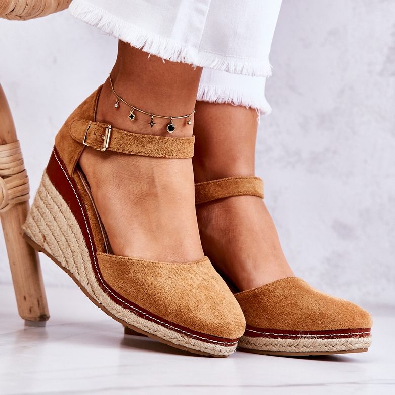 PS1 Braune Damen-Espadrilles auf einem Tamarill-Keil 1