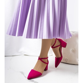 Pinke Pumps am Hyde Post rosa 1