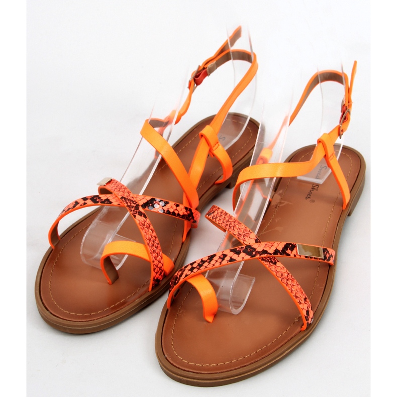 Trudy Orange Damensandalen 2