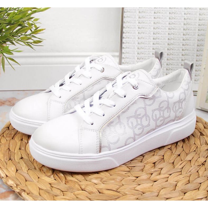 Turnschuhe weiß Bugatti W JJ253151 beige golden 2