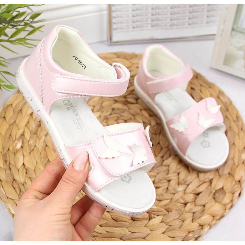 Klettsandalen knallpink Im American Club rosa 1