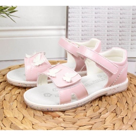 Klettsandalen knallpink Im American Club rosa 2