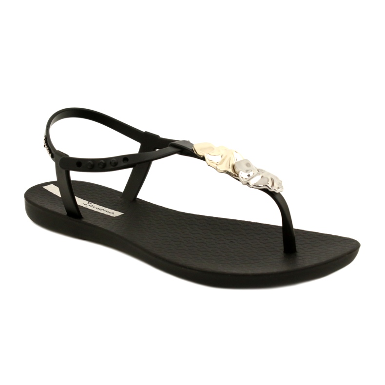 Flip-Flops mit Ipanema-Dekoration 83182 schwarz 23526 silber- golden 2