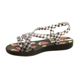 Ipanema 83200 Karierte Sandalen Kinder EXP Erdbeersandale farblos 1