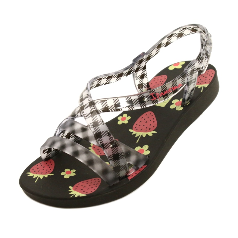 Ipanema 83200 Karierte Sandalen Kinder EXP Erdbeersandale farblos 3