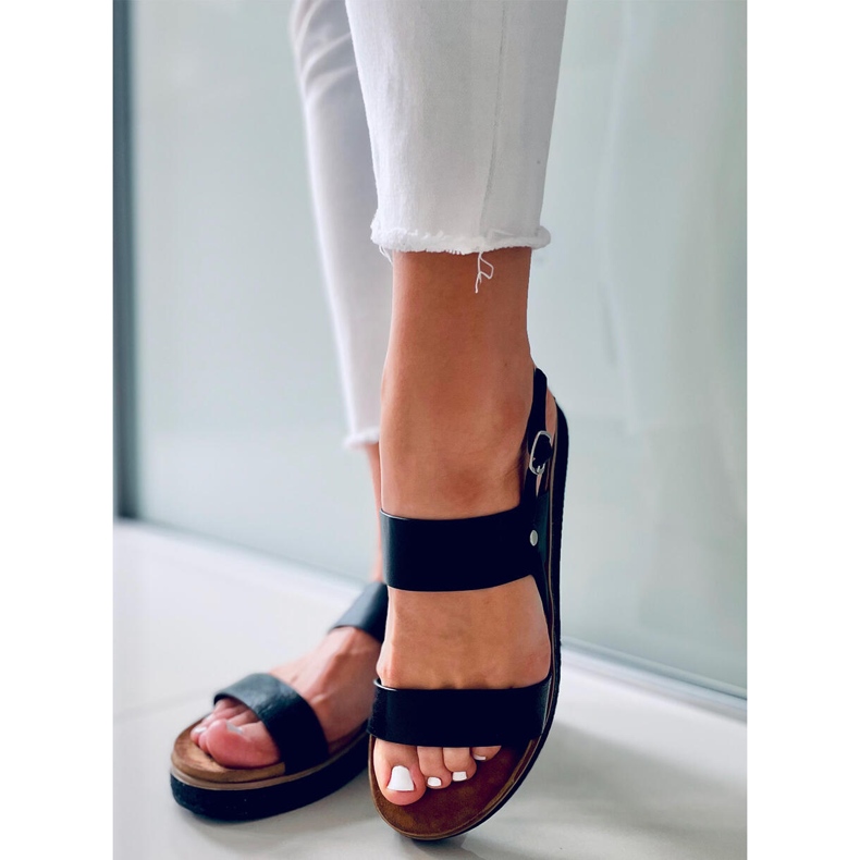 Maiden Black Damensandalen schwarz 2