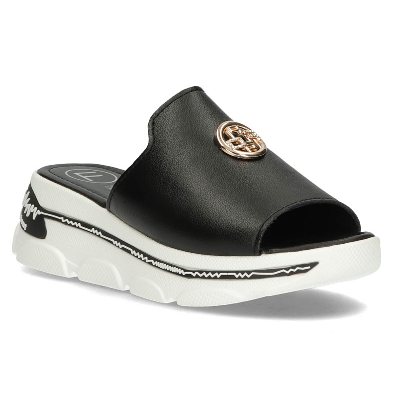 Lederhausschuhe Filippo DK3872 / 22 Bk schwarz 1