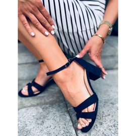 Moly Blue Sandaletten mit hohen Absätzen navy blau 1